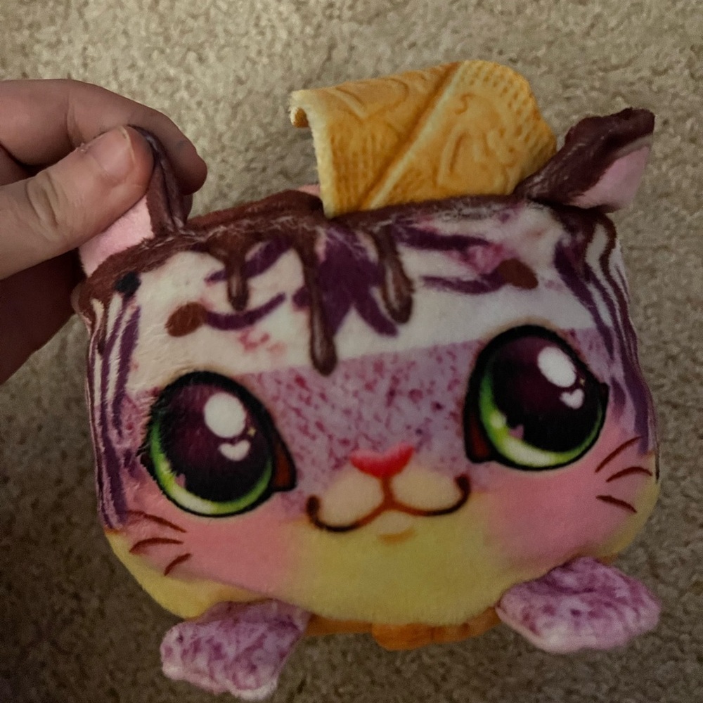 Cute Ice Cream Cat Plush Cookeez Makery REFRIGERATOR plush-1 pack